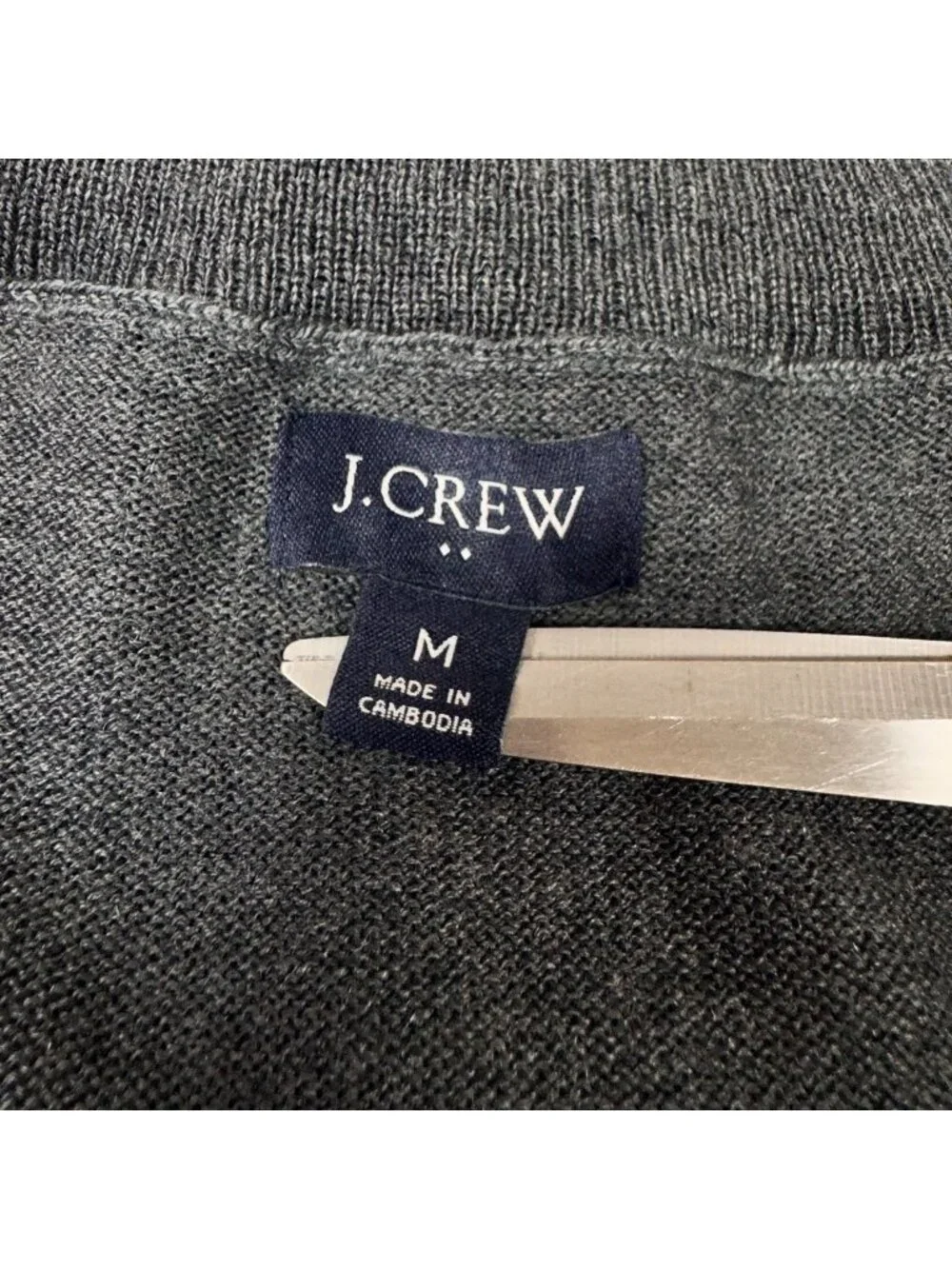 J.Crew Factory Men's Merino Wool Blend Turtleneck Sweater Fine Knit M Minimalist